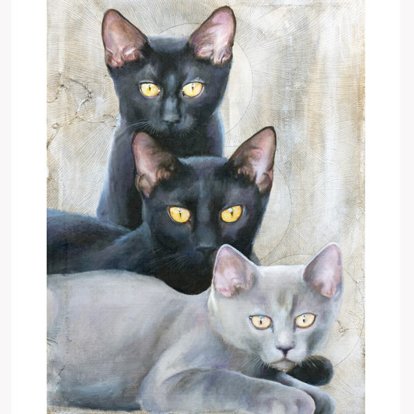 Raven and Kittens - Limited Edition Giclée